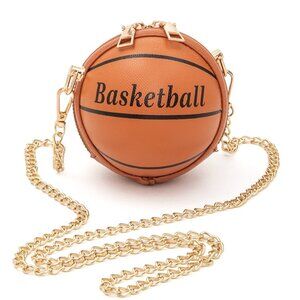 BNWT Mini Basketball Pouch Swing Bag Fun Bag Novelty Bag Basketball Bag